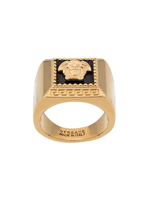 versace enamel medusa ring|versace engagement rings.